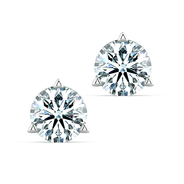 Three Prong Triangle Earrings For Men BTA1102